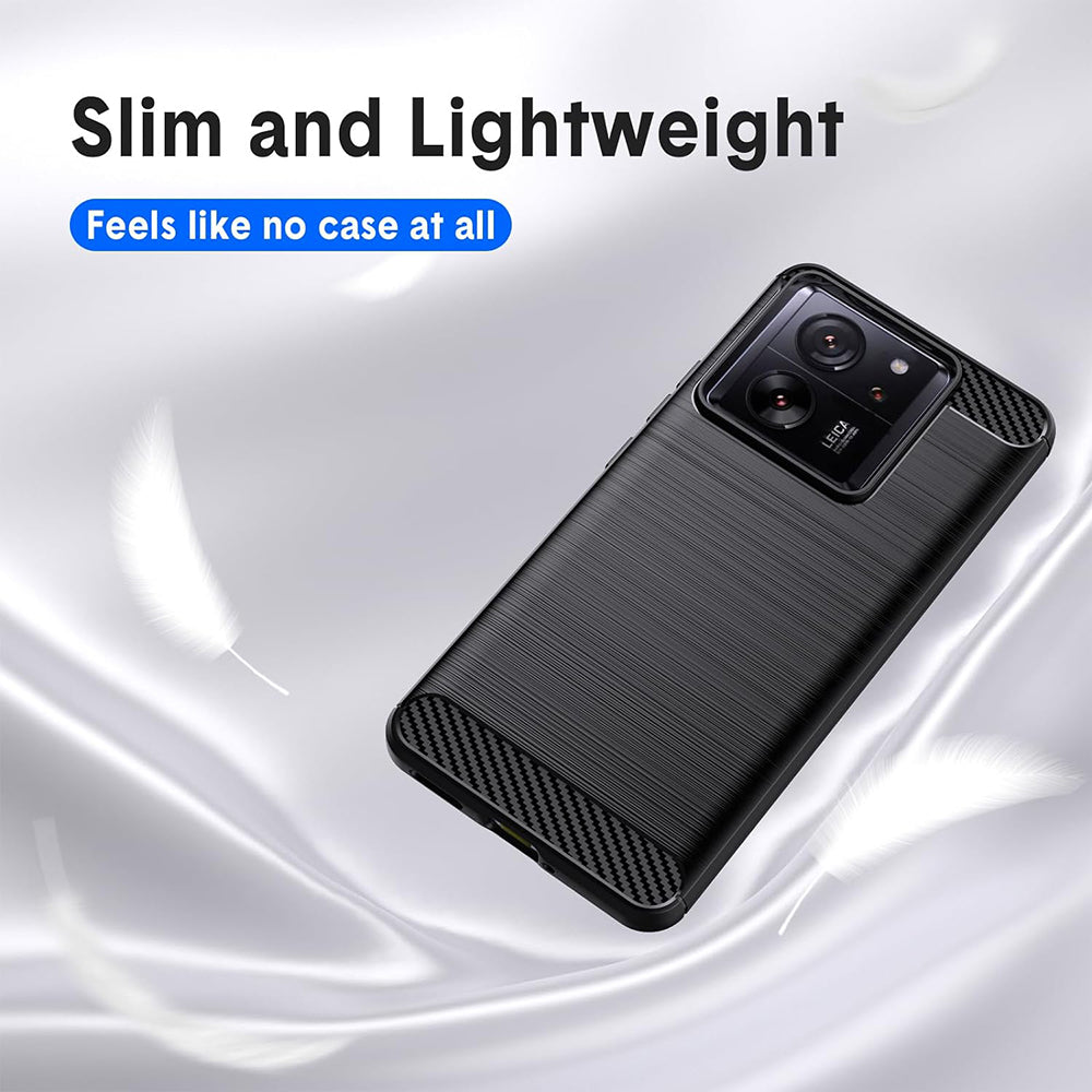 Techsuit - Carbon Silicone - Xiaomi 13T / 13T Pro - Black