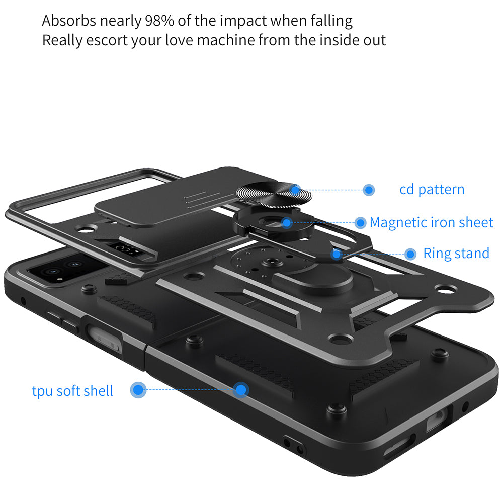 TechSuit Husa de protectie Techsuit CamShield Series compatibil cu Motorola Razr 40, Negru – imagine 6