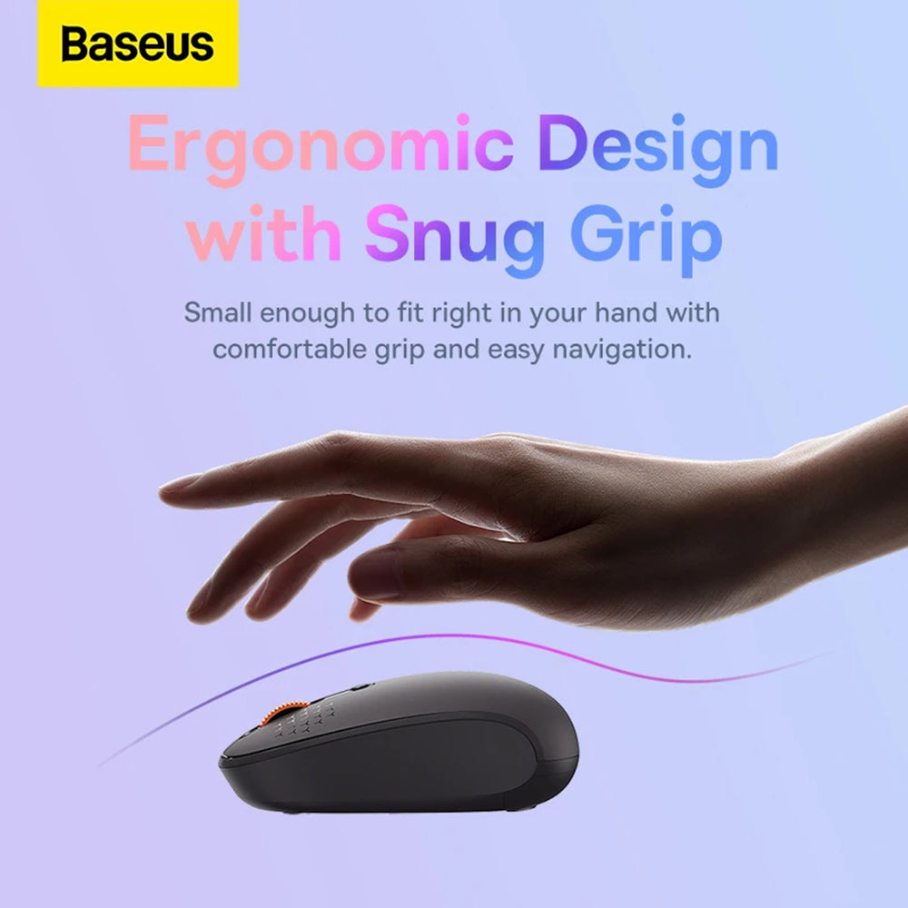 Mouse Baseus F01A (B01055502833-00), Wireless, Ergonomic, Gri