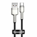 Baseus - Data Cable Cafule Series Metal (CAKF000001) - USB to Type-C, Super Fast Charging, 66W, 6A, 25cm - Black