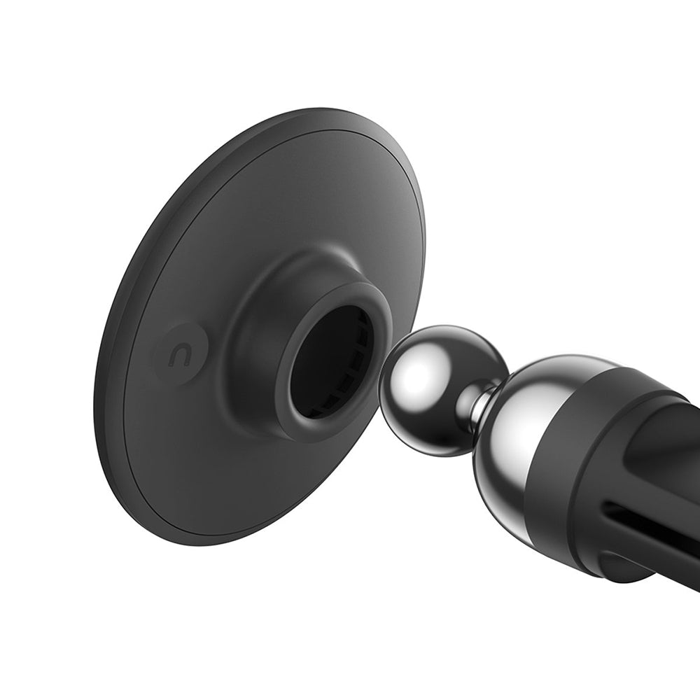 Baseus - Car Holder C01 (C40140802113-00) - 360° Magnetic, for Air Vent, Attached Cable Drop - Black