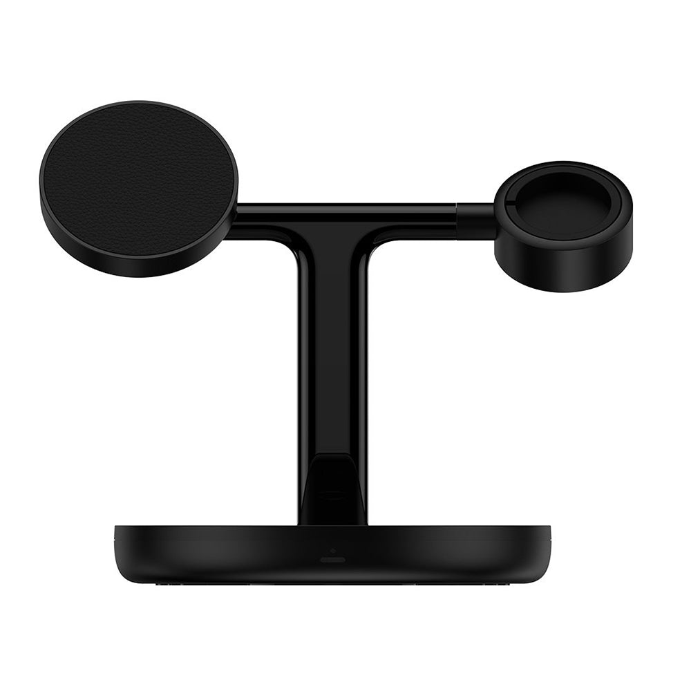 Baseus - Wireless Charging Station Swan (WXTE000101) - MagSafe, for iPhone, iWatch, AirPods, with Cable Type-C, 1m - Bla