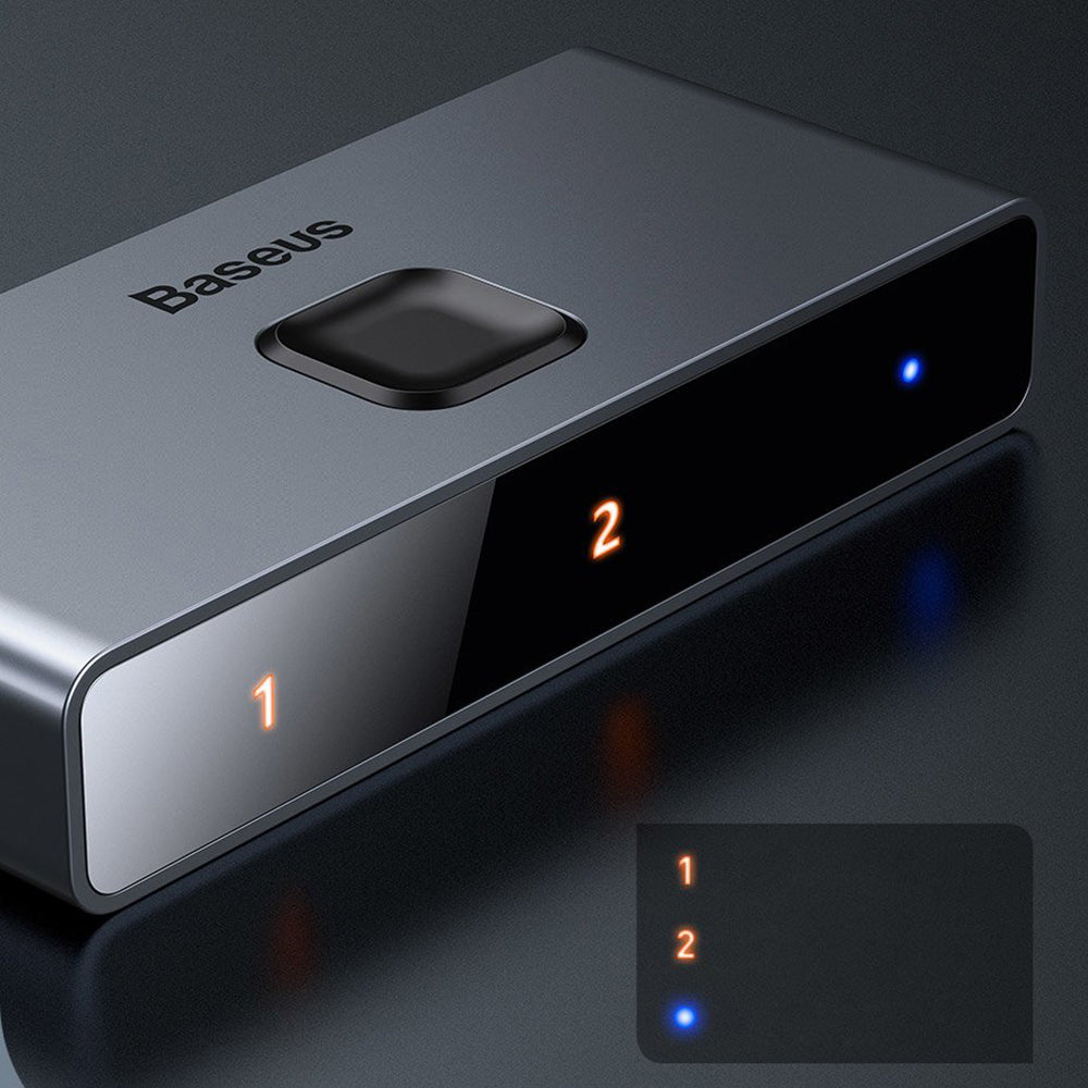 Adaptor Baseus Matrix HDMI Switcher (CAHUB-BC0G), 3x HDMI, 4K@30Hz, Gri