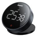 Baseus - Heyo Rotation Countdown Timer Pro (FMDS000013) - LED Display, Magnetic, HD Quality, 90dB - Dark Grey