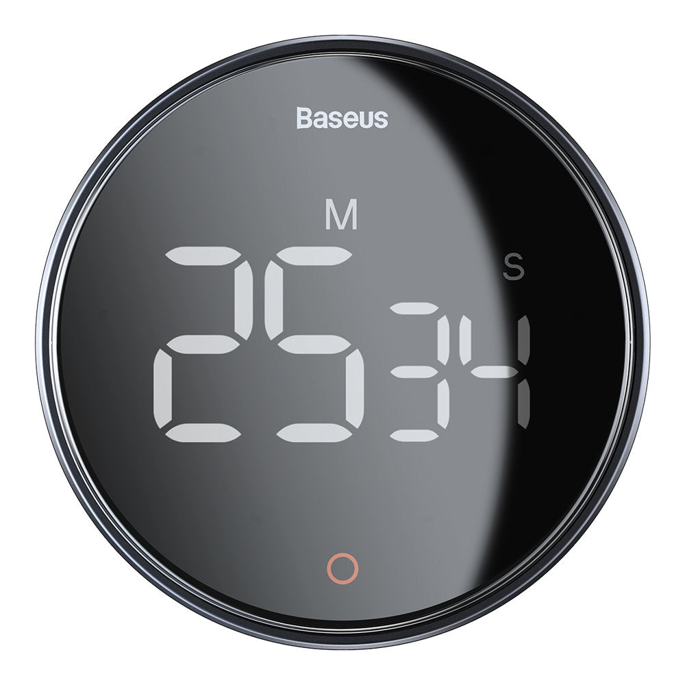 Baseus - Heyo Rotation Countdown Timer Pro (FMDS000013) - LED Display, Magnetic, HD Quality, 90dB - Dark Grey