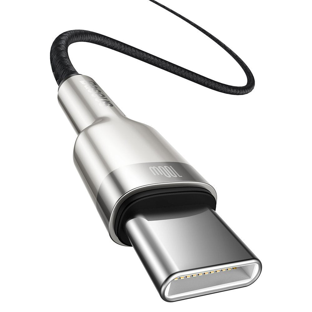 Baseus - Data Cable Cafule Series Metal (CATJK-C01) - Type-C to Type-C, Super Fast Charge, 100W, 480Mbps, 20V, 5A, 1m - 
