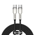 Cablu Baseus Cafule Series Metal (CATJK-D01), Type-C, 100W, 2m, Negru
