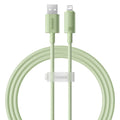 Baseus - Data Cable Habitat Series (P10360200631-01) - USB to Lightning, 480Mbps, 2.4A, 2m - Natural Green
