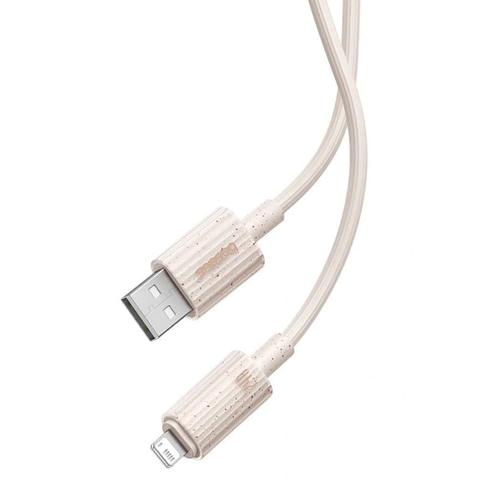 Baseus - Data Cable Habitat Series (P10360200631-01) - USB to Lightning, 480Mbps, 2.4A, 2m - Natural Green