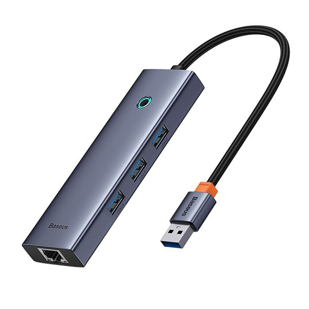 Baseus - Docking Station UltraJoy Series (B0005280A813-01) - USB to 3 x USB 3.0, RJ45, 100W - Space Grey