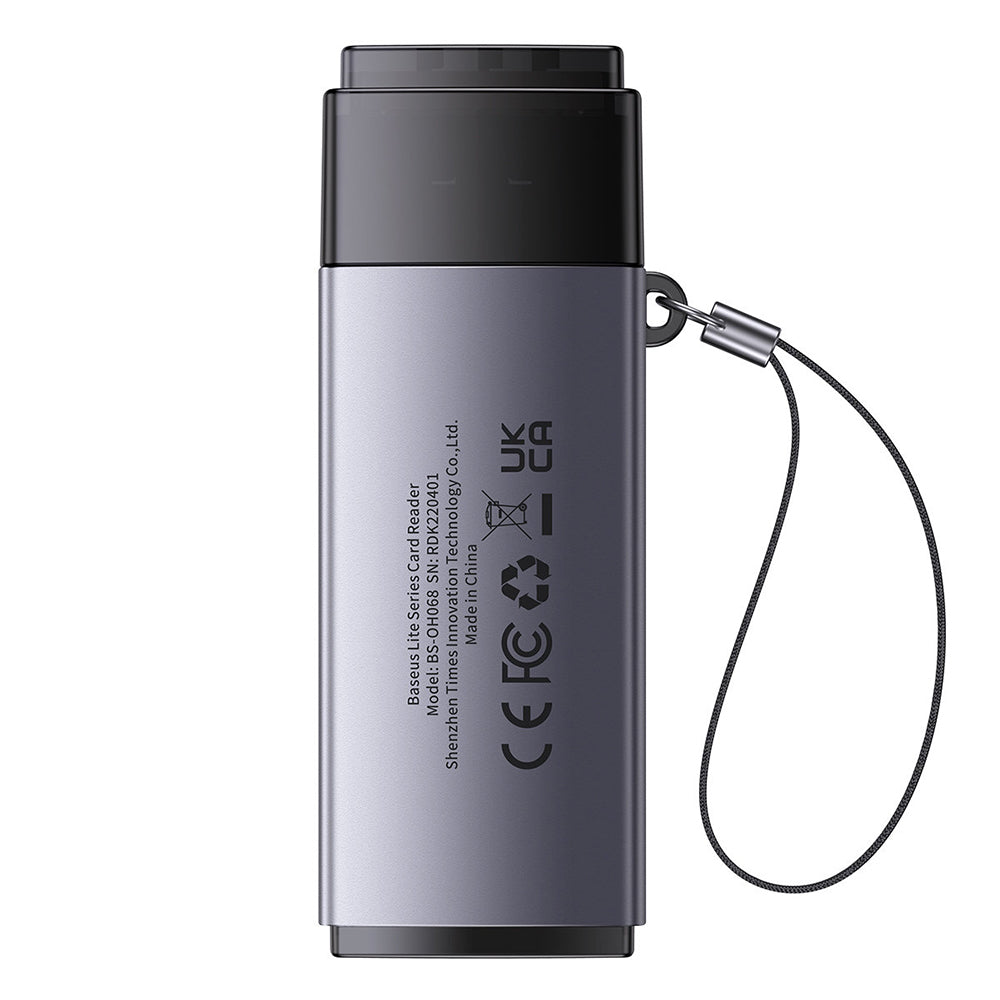Card Reader USB to SD, TF - Baseus Lite Series (WKQX060013) - Grey