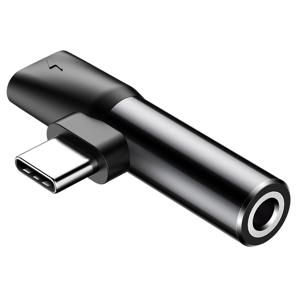 Baseus - Audio Adapter L41 (CATL41-01/A10229300117-Z1) - Type-C to Type-C, Jack 3.5 mm - Black