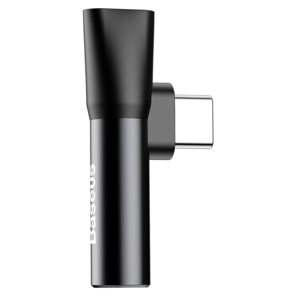Baseus - Audio Adapter L41 (CATL41-01/A10229300117-Z1) - Type-C to Type-C, Jack 3.5 mm - Black
