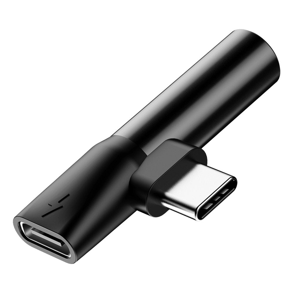 Baseus - Audio Adapter L41 (CATL41-01/A10229300117-Z1) - Type-C to Type-C, Jack 3.5 mm - Black