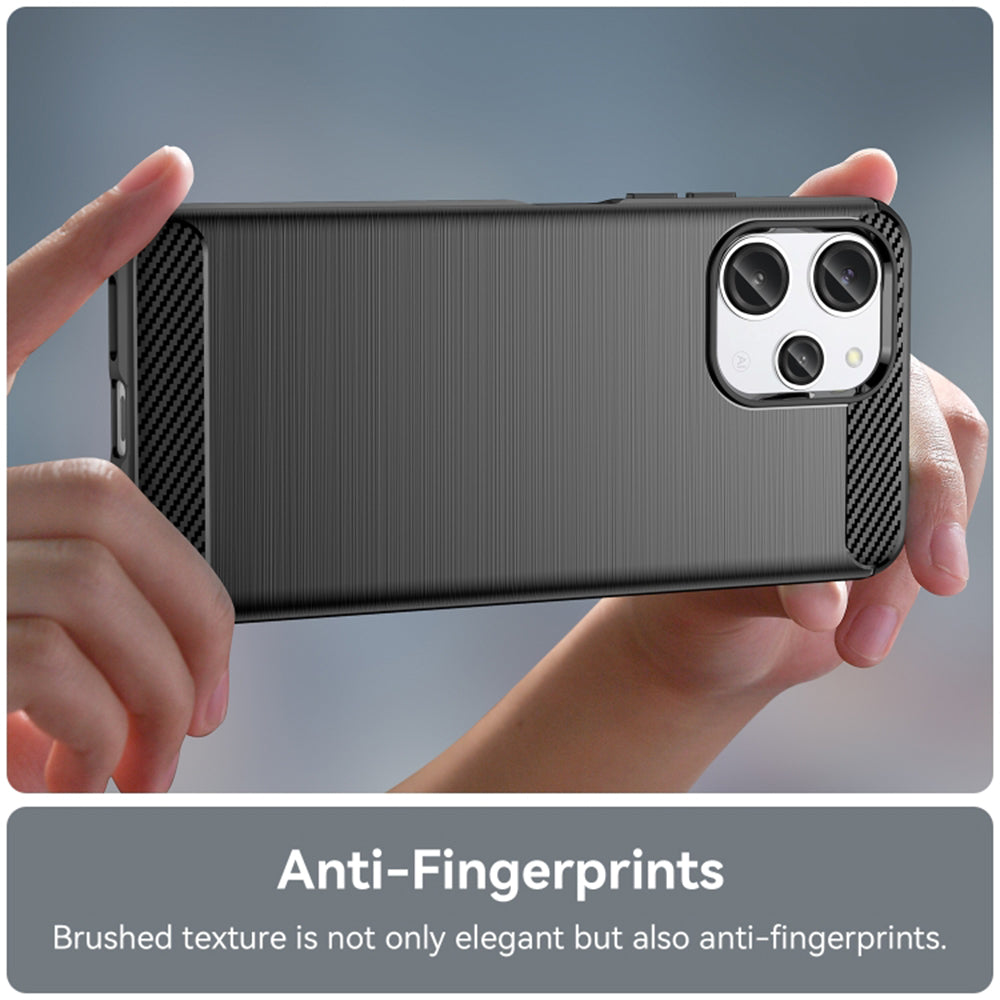 Techsuit - Carbon Silicone - Xiaomi Redmi 12 4G / 12 5G - Black