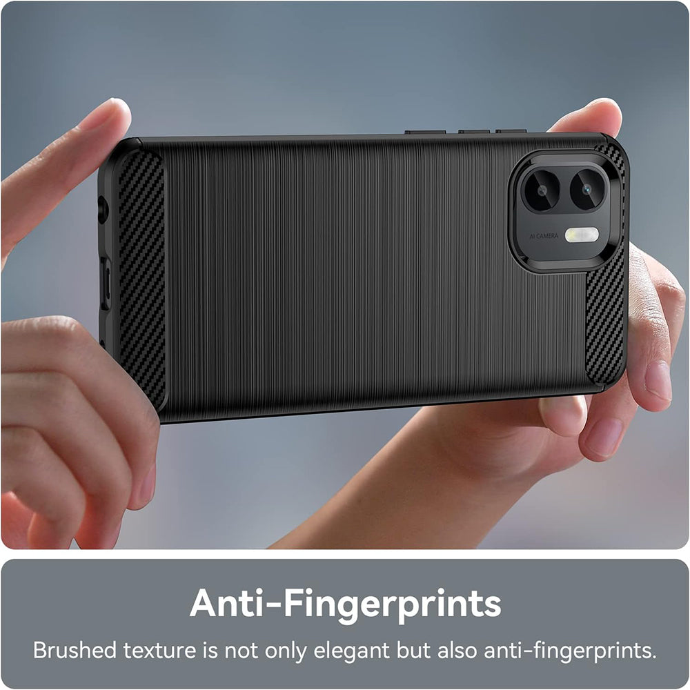 Techsuit - Carbon Silicone - Xiaomi Redmi A1+ / A2+ - Black