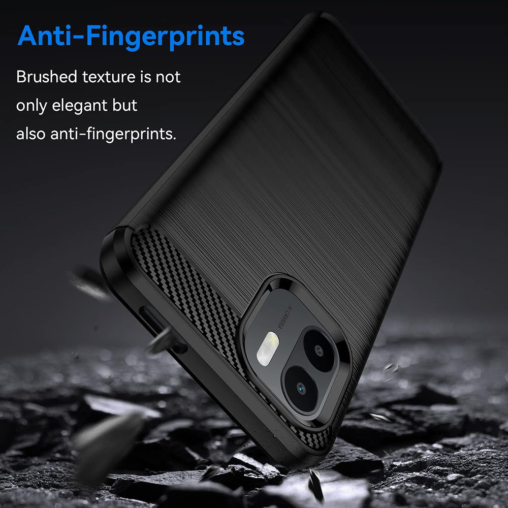 Techsuit - Carbon Silicone - Xiaomi Redmi A1+ / A2+ - Black