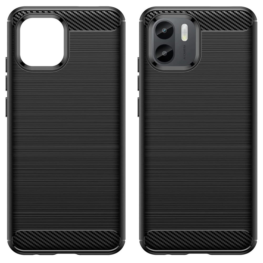 Techsuit - Carbon Silicone - Xiaomi Redmi A1+ / A2+ - Black