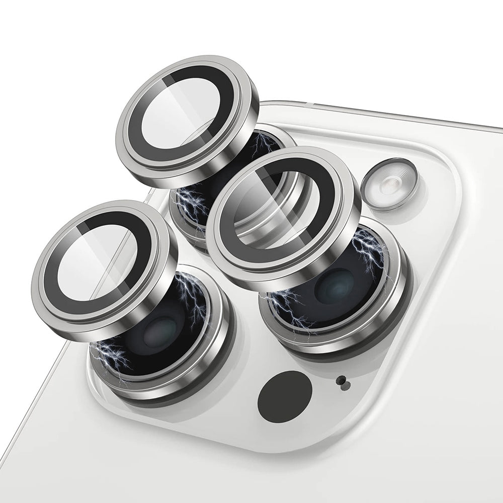 Lito - S+ Camera Glass Protector - iPhone 15 Pro / iPhone 15 Pro Max - White Titanium