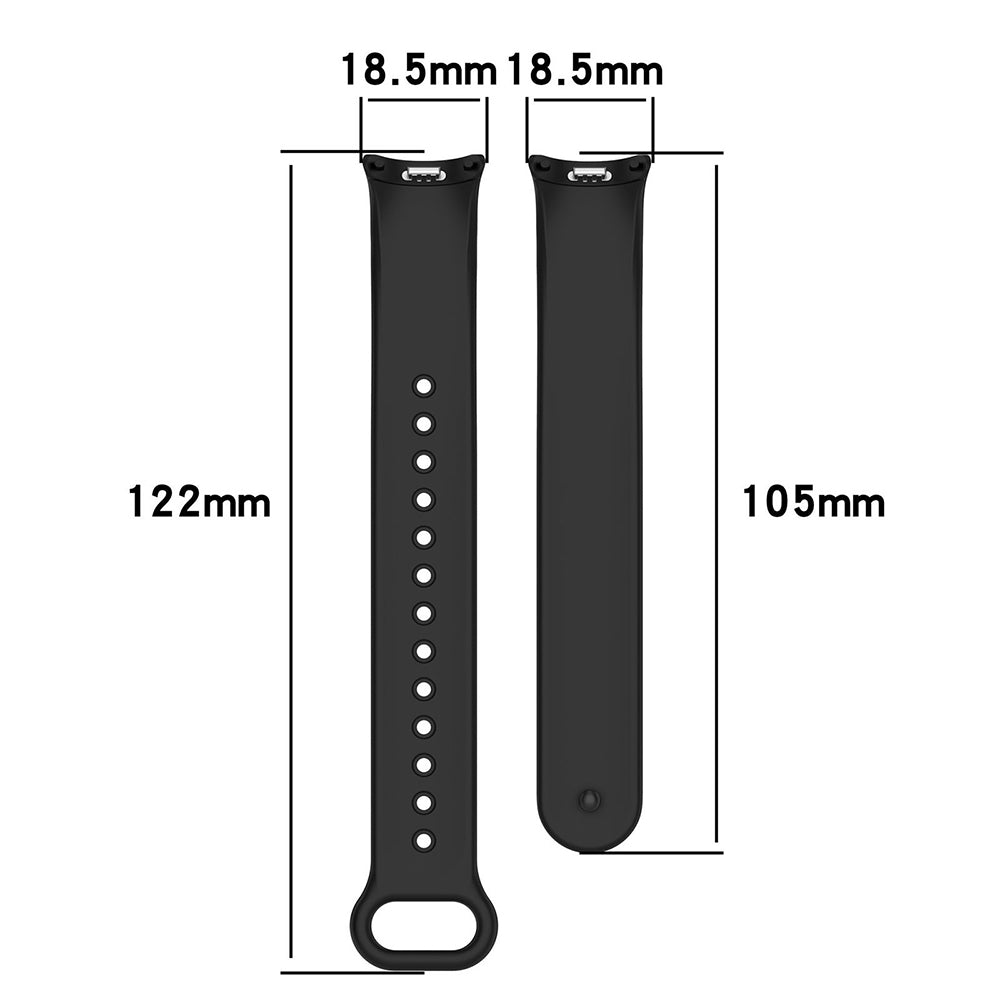 TechSuit Curea smartwatch Techsuit Watchband (W014) compatibil cu Xiaomi Mi Band 8 / 8 NFC / 9 / 9 NFC / 10, Spare Gray 