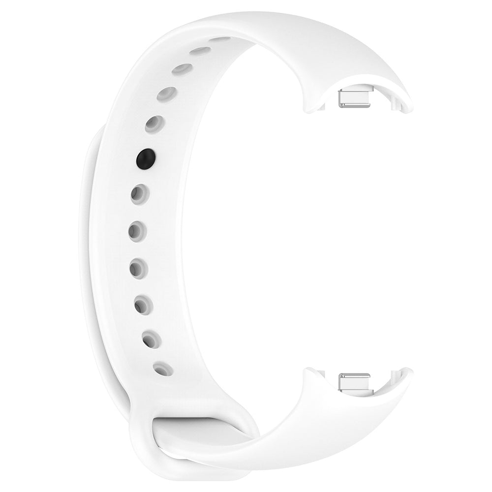 TechSuit Curea smartwatch Techsuit Watchband (W014) compatibil cu Xiaomi Mi Band 8 / 8 NFC / 9 / 9 NFC / 10, Alb – imagi