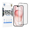Lito - 2.5D FullGlue Glass - iPhone 15 - Black