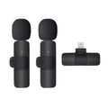 Techsuit - (2 pack) Lavalier Wireless XtreamMic (LW1) - with Receiver, Lightning Connector, for iPhone Plug & Play, Coll