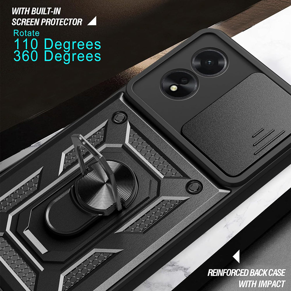 Techsuit - CamShield Series - Oppo A38 / A18 - Black