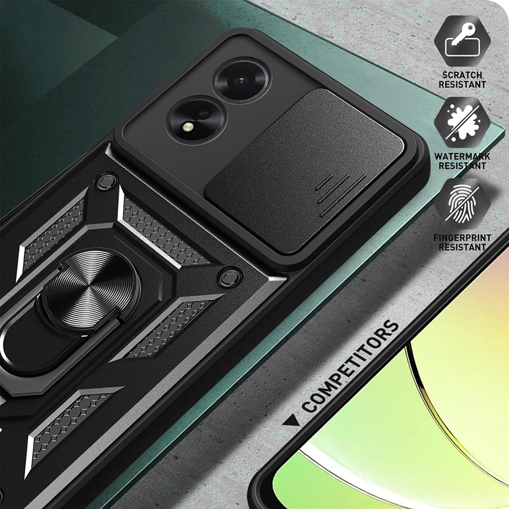 Techsuit - CamShield Series - Oppo A38 / A18 - Black