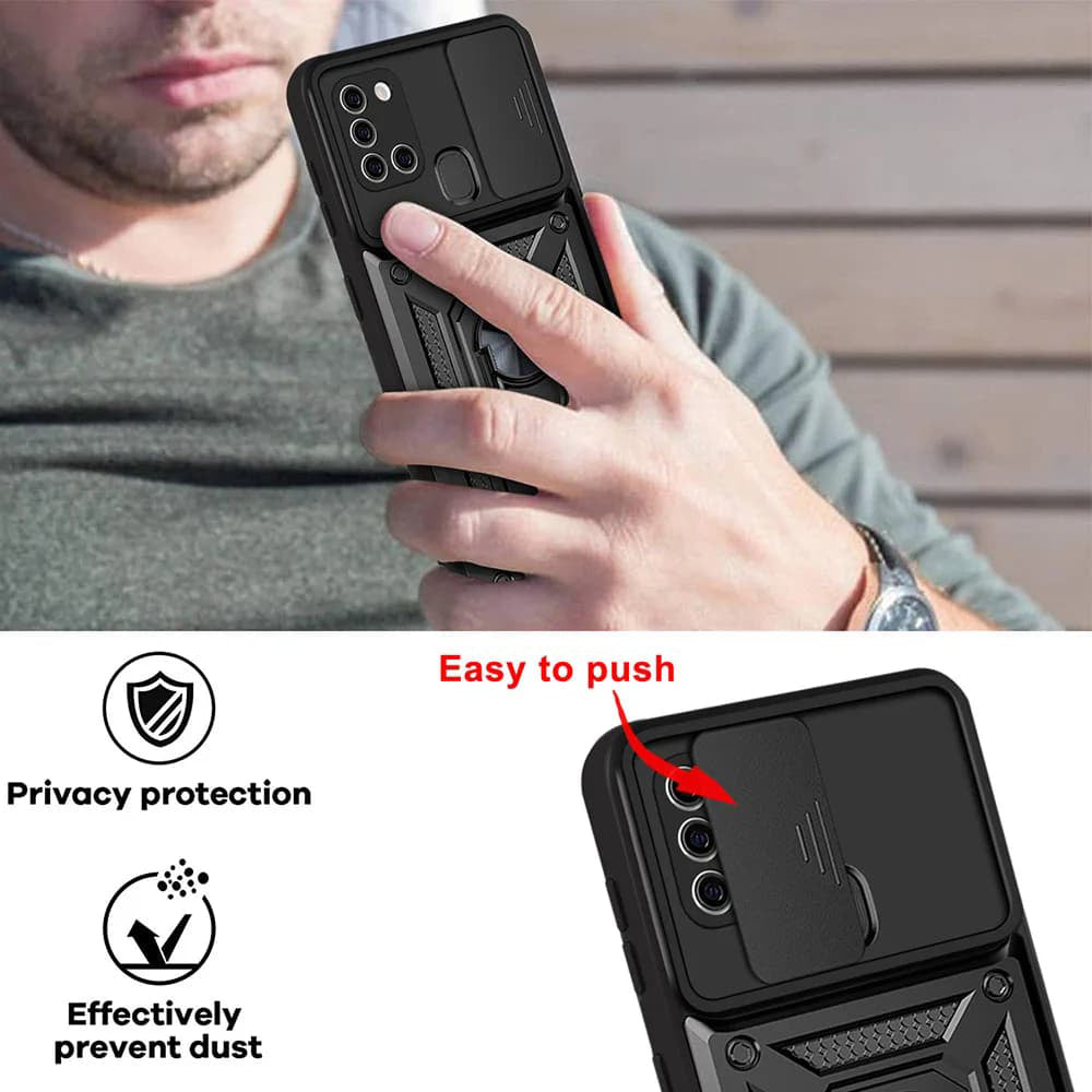 Techsuit - CamShield Series - Samsung Galaxy A21s - Black