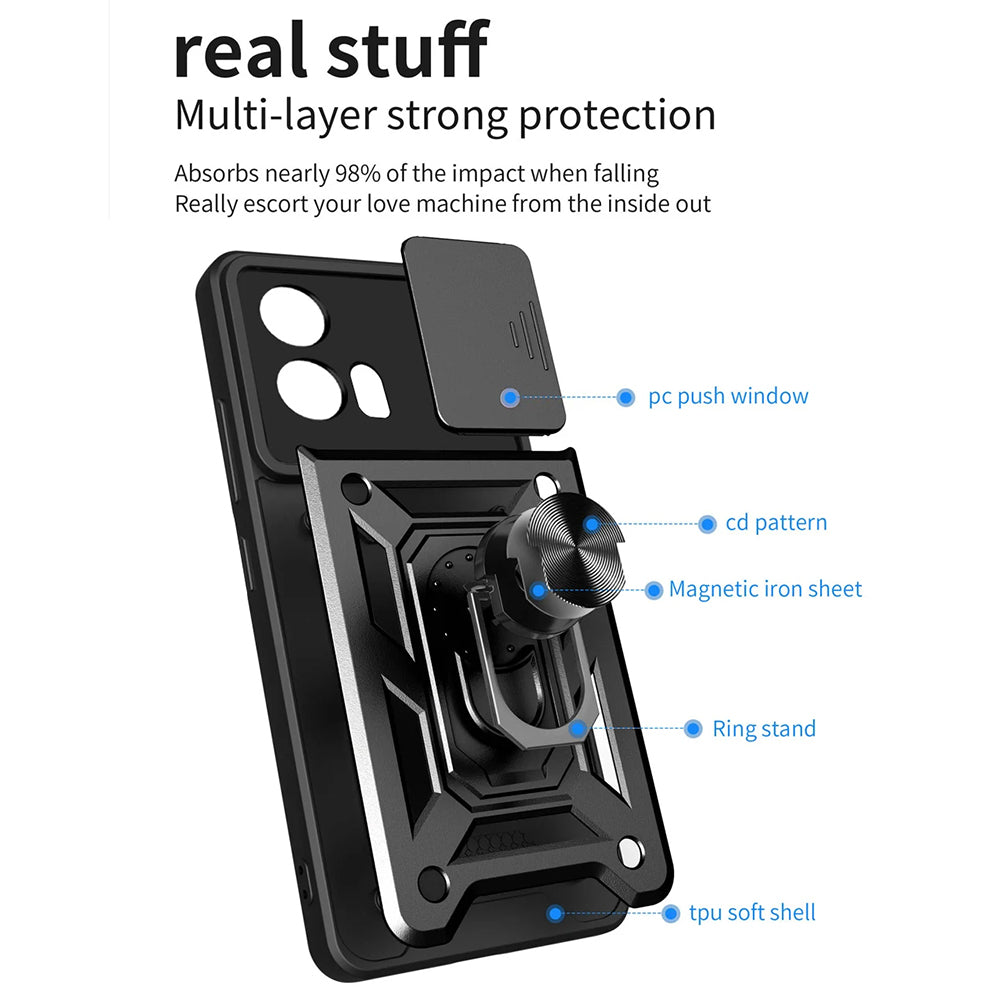 Techsuit - CamShield Series - Motorola Edge 30 Fusion - Black