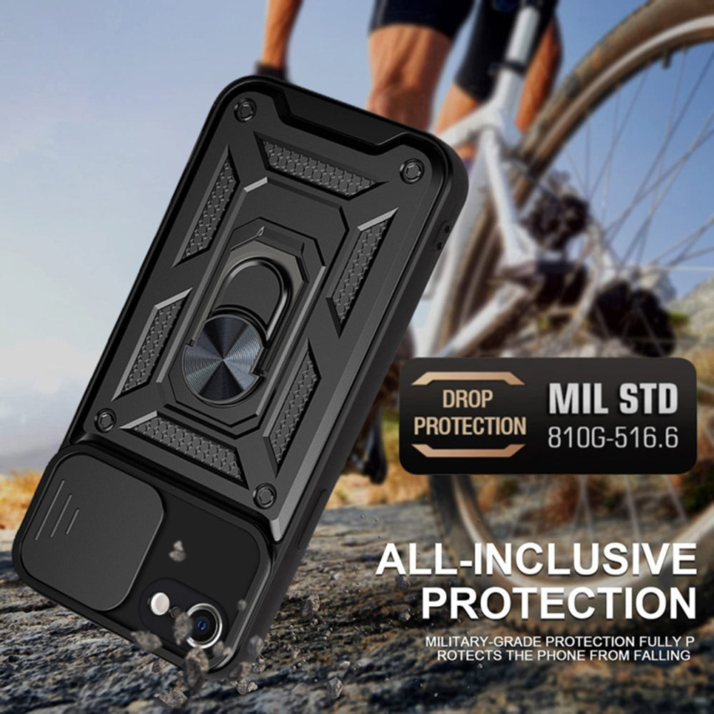 Techsuit - CamShield Series - iPhone 7 / iPhone 8 / iPhone SE 2, SE 2020 / iPhone SE 3, SE 2022 - Black