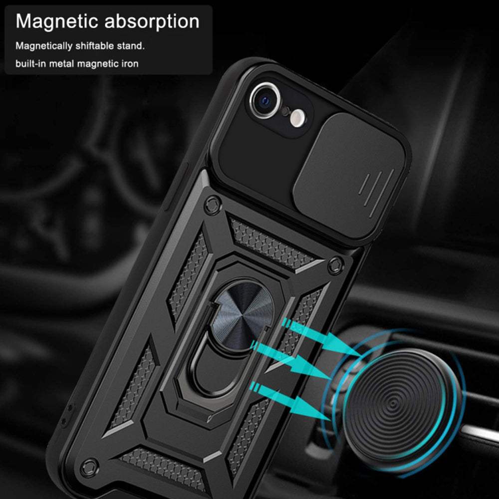 Techsuit - CamShield Series - iPhone 7 / iPhone 8 / iPhone SE 2, SE 2020 / iPhone SE 3, SE 2022 - Black
