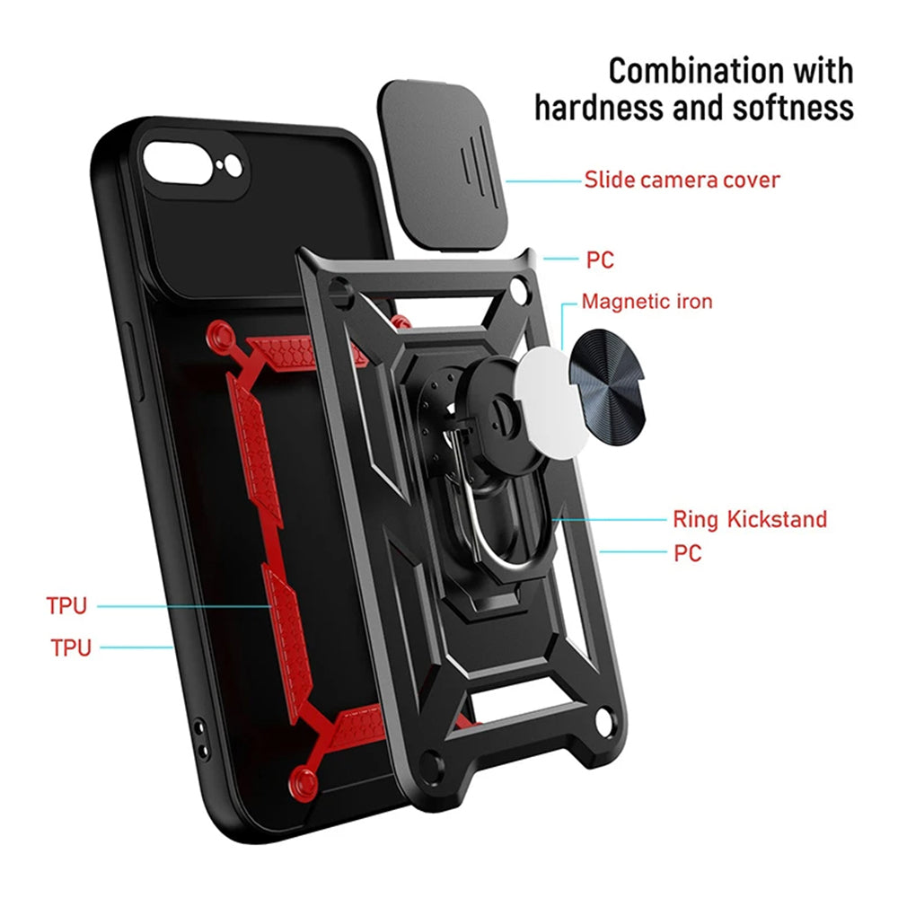 TechSuit Husa de protectie Techsuit CamShield Series compatibil cu iPhone 7 Plus / iPhone 8 Plus, Negru – imagine 6