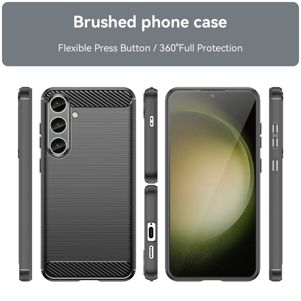 Techsuit - Carbon Silicone - Samsung Galaxy S24 Plus - Black
