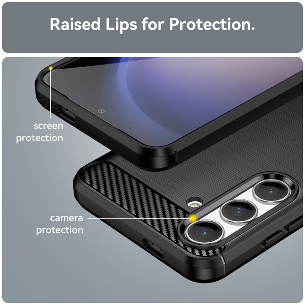 Techsuit - Carbon Silicone - Samsung Galaxy S24 - Black