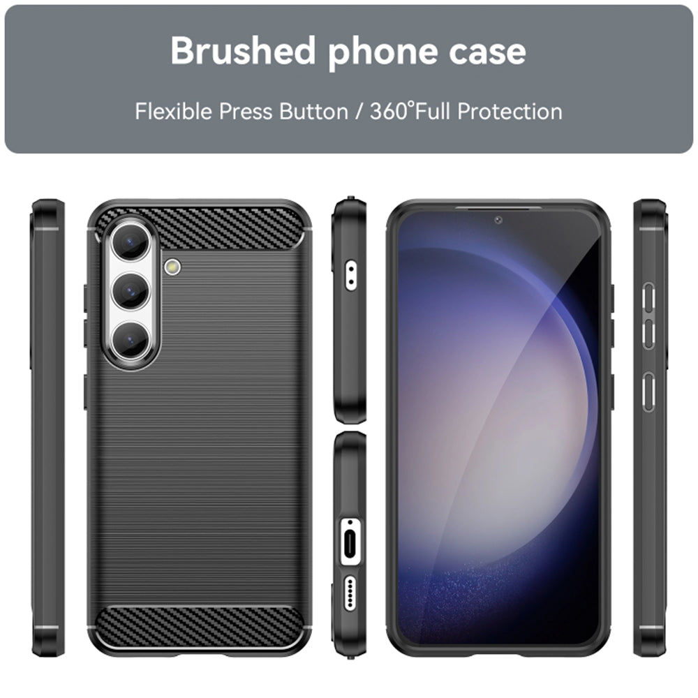 Techsuit - Carbon Silicone - Samsung Galaxy S24 - Black