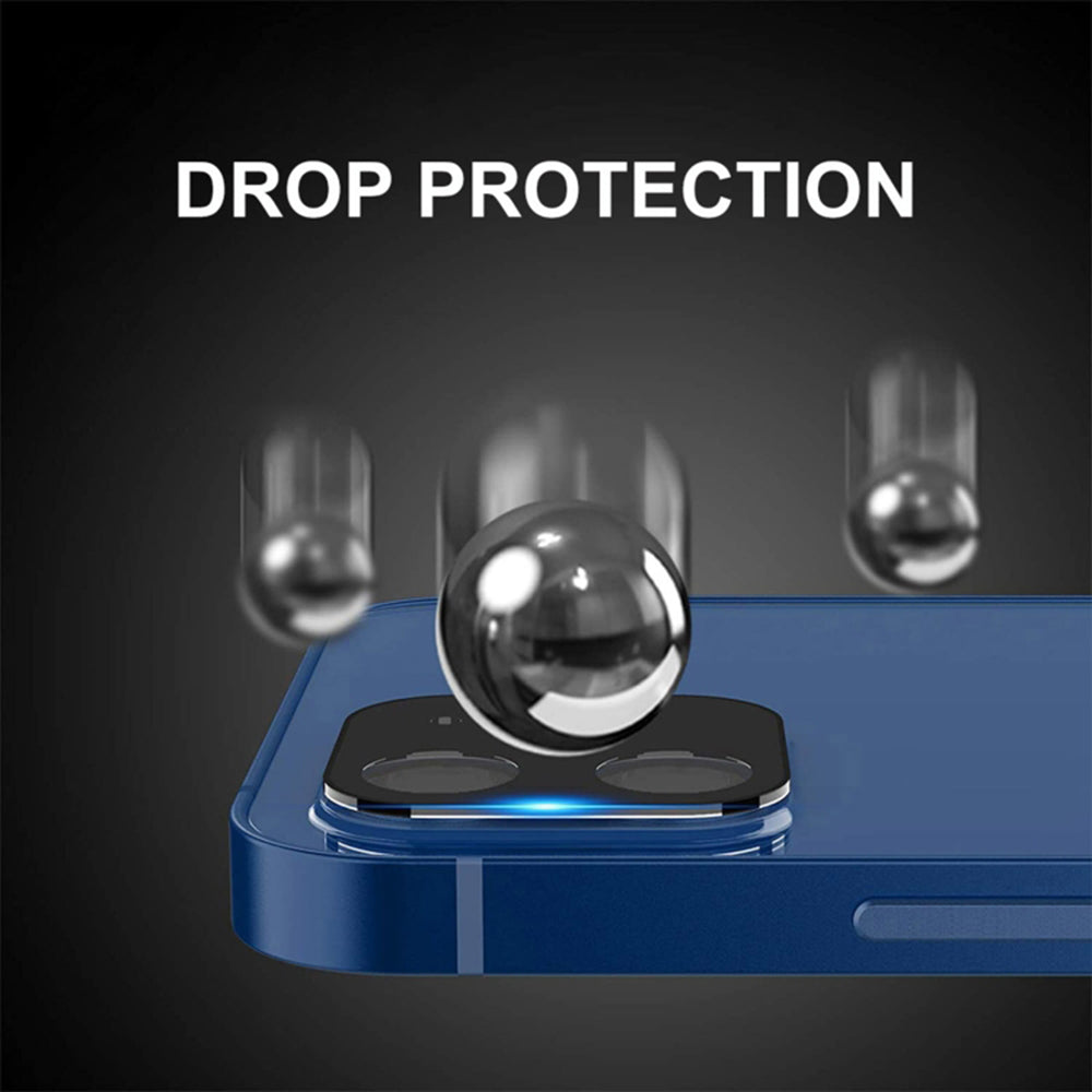 Techsuit - Full Camera Glass - iPhone 12 Pro Max - Black