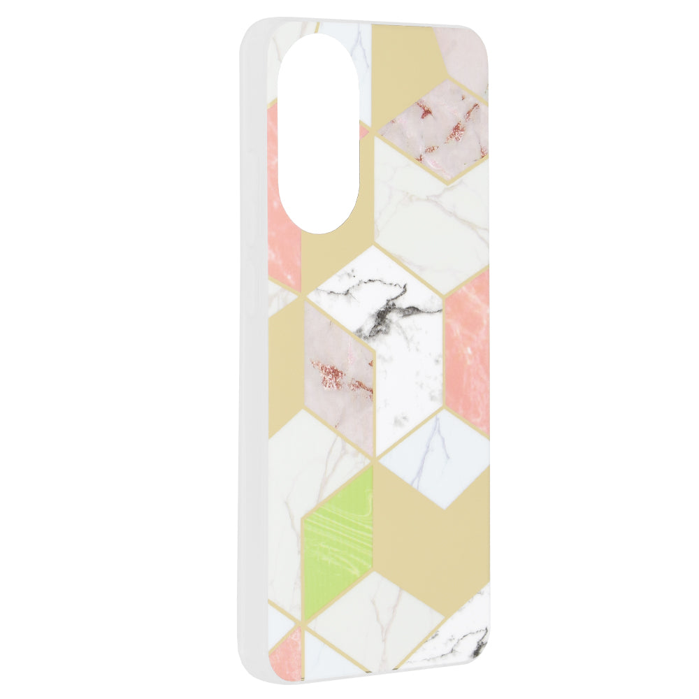 Techsuit - Marble Series - Oppo A78 4G - Purple Hex