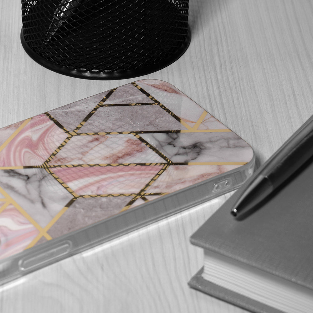 Techsuit - Marble Series - Oppo A78 4G - Pink Hex