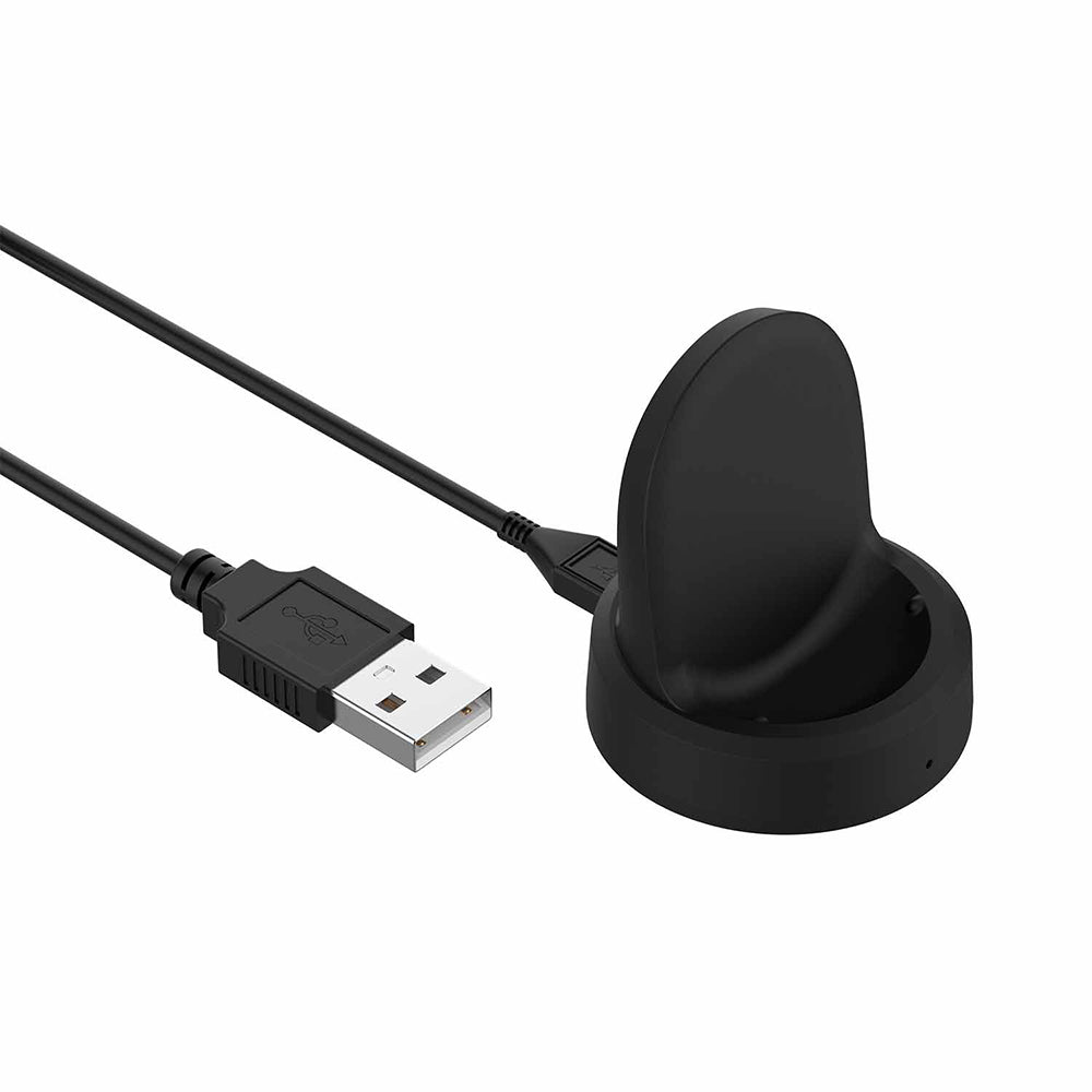 Techsuit - SmartWatch Wireless Charging Cable (TSC3) - for Samsung Galaxy Watch 3/4/5/6, 2.5W with Desk Holder - Black