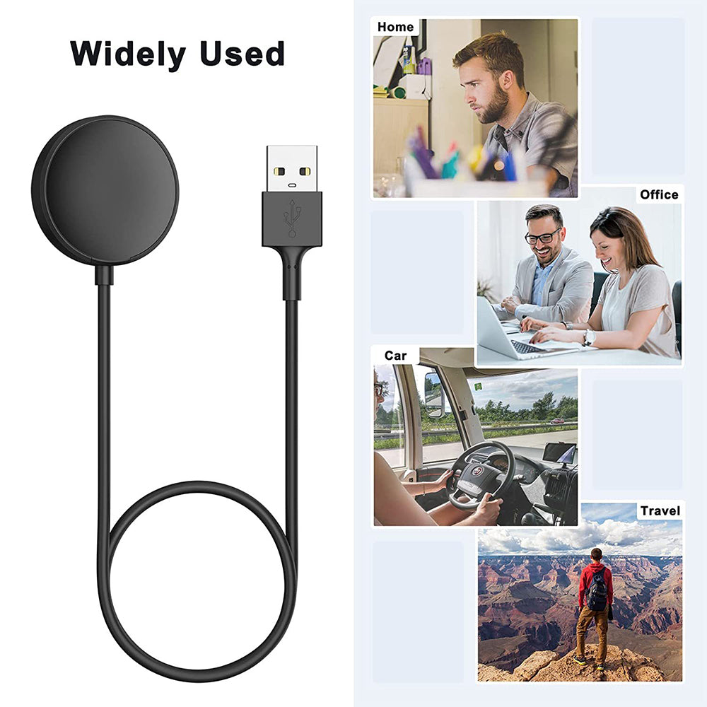 Techsuit - SmartWatch Wireless Charging Cable (TSC12) - for Samsung Galaxy Watch 3/4/5/6, USB, 2.5W, with Desk Holder - 