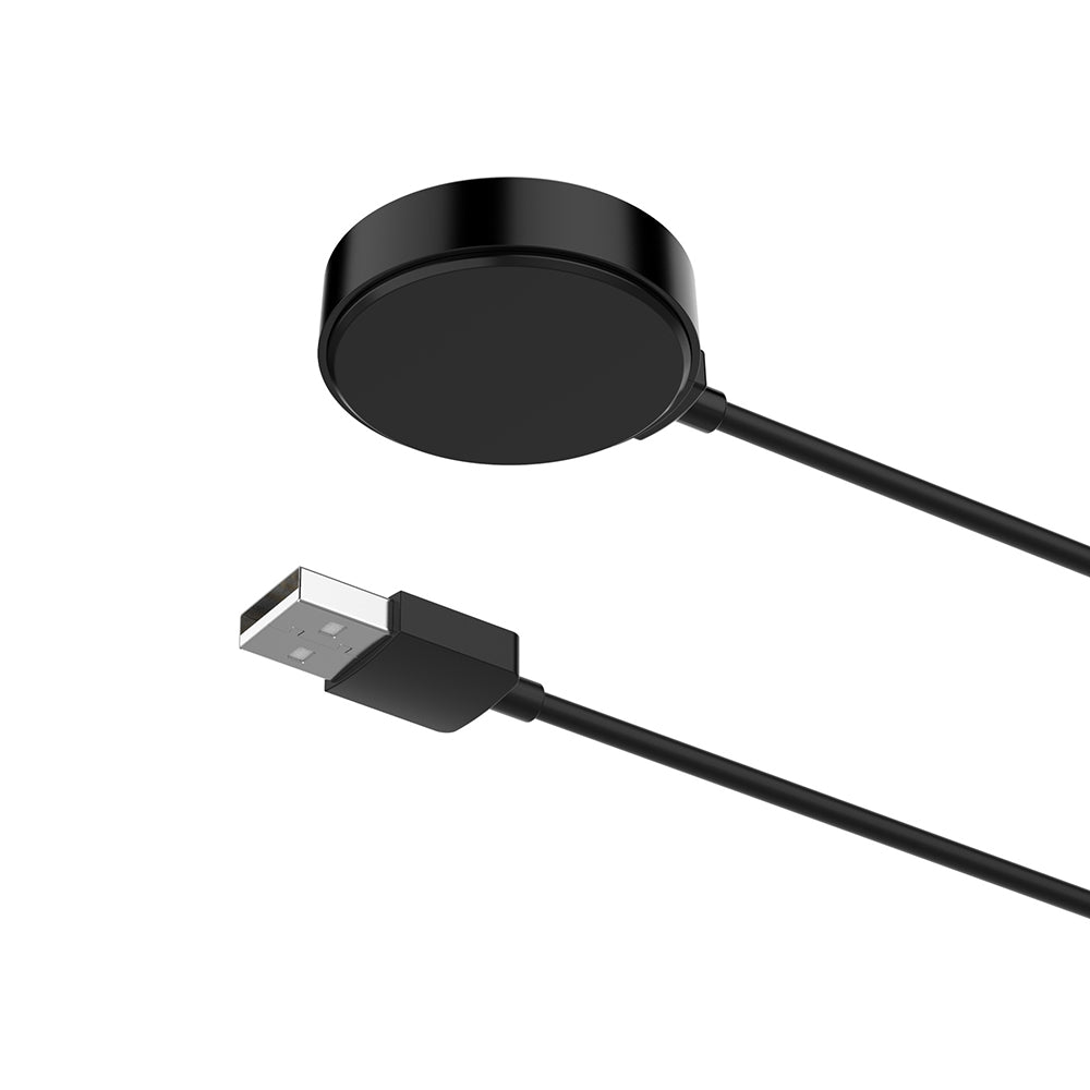 Techsuit - SmartWatch Wireless Charging Cable (THC1) - for Huawei Watch 4/4 Pro/Honor 4 Pro, USB, 10W, Desk Holder - Bla