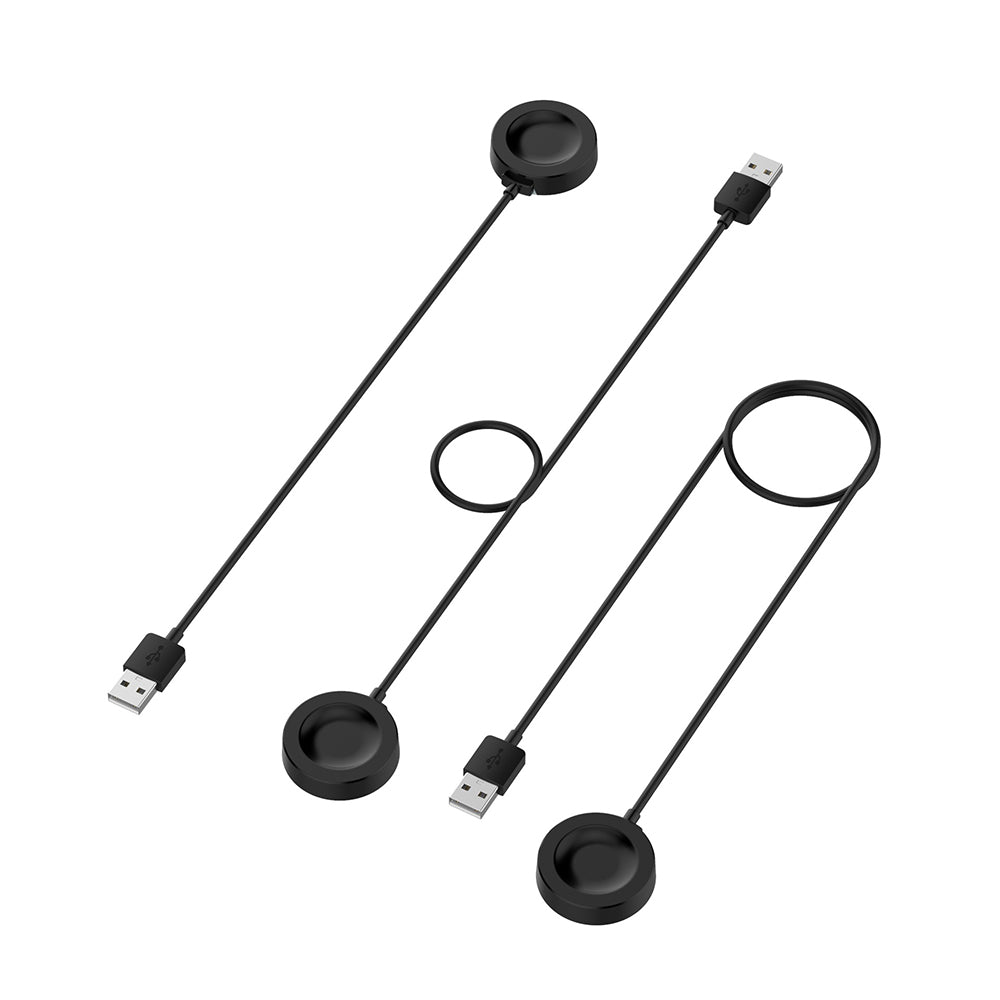 Techsuit - SmartWatch Wireless Charging Cable (THC1) - for Huawei Watch 4/4 Pro/Honor 4 Pro, USB, 10W, Desk Holder - Bla