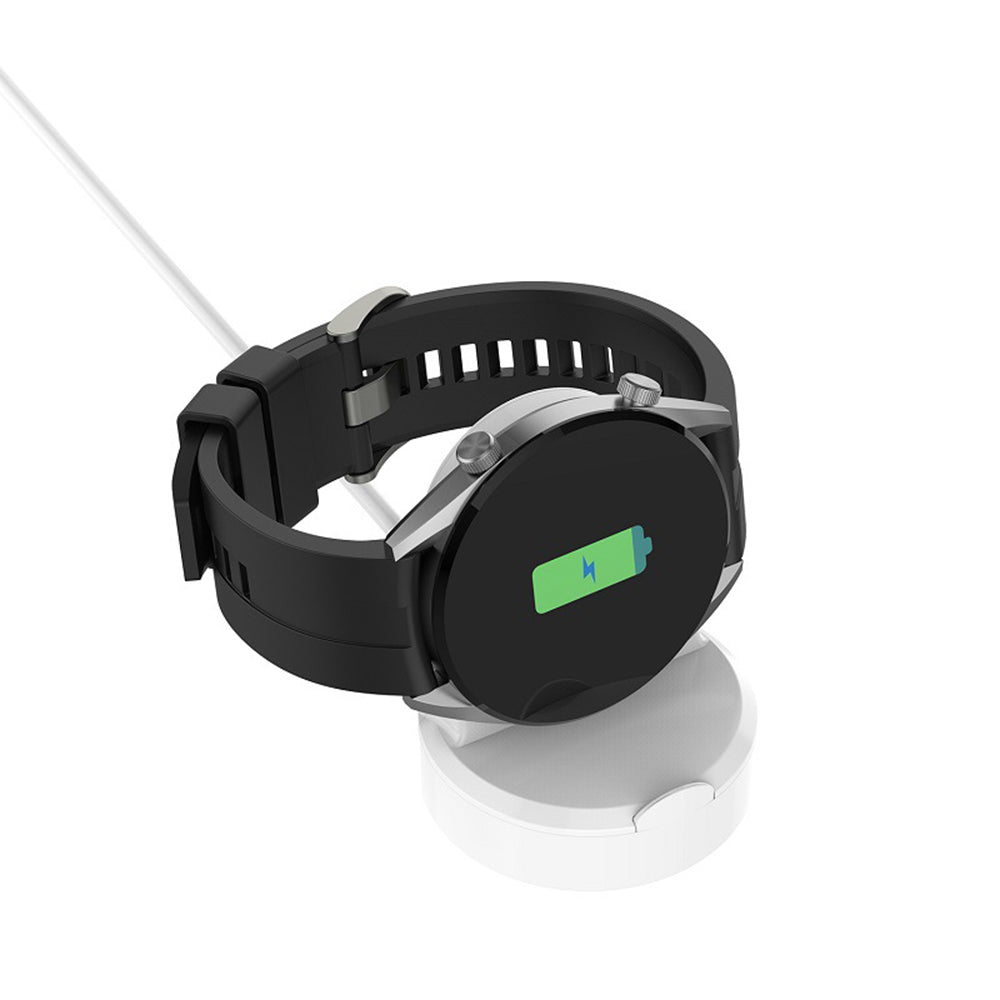 Techsuit - SmartWatch Wireless Charging Cable (THC4) - for Huawei Watch GT/GT2/Honor Watch GS3i, USB, Desk Holder - Blac