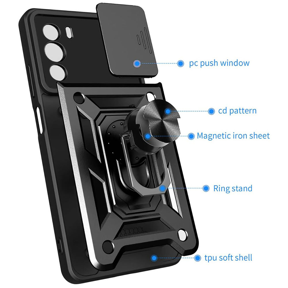 Techsuit - CamShield Series - Motorola Edge 30 - Black