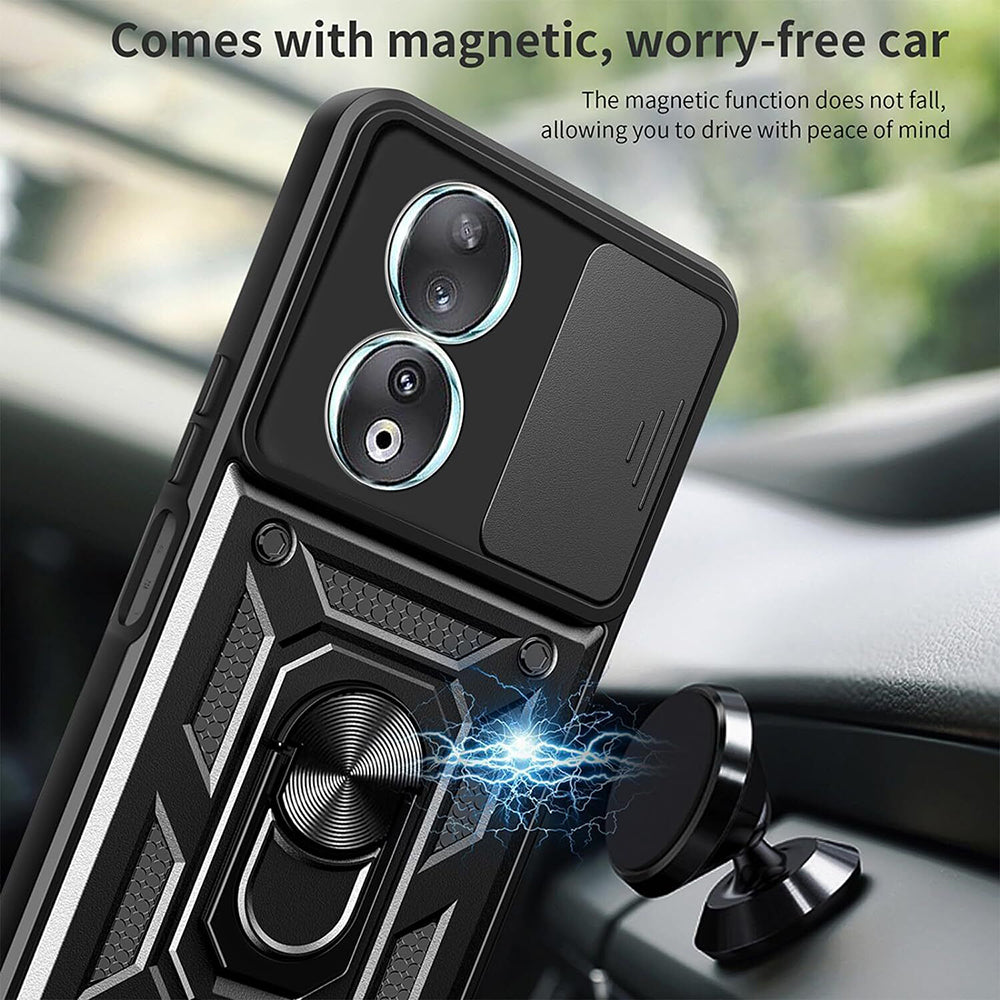 Husa de protectie Techsuit CamShield Series compatibil cu Honor 90, Negru