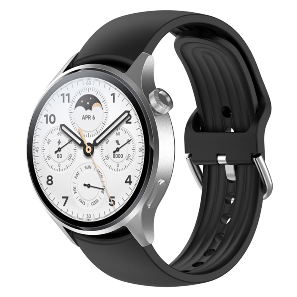 Techsuit - Watchband 22mm (W003) - Huawei Watch GT 2 46mm / GT 3 46mm, Xiaomi Watch S1 Pro / Active - Black