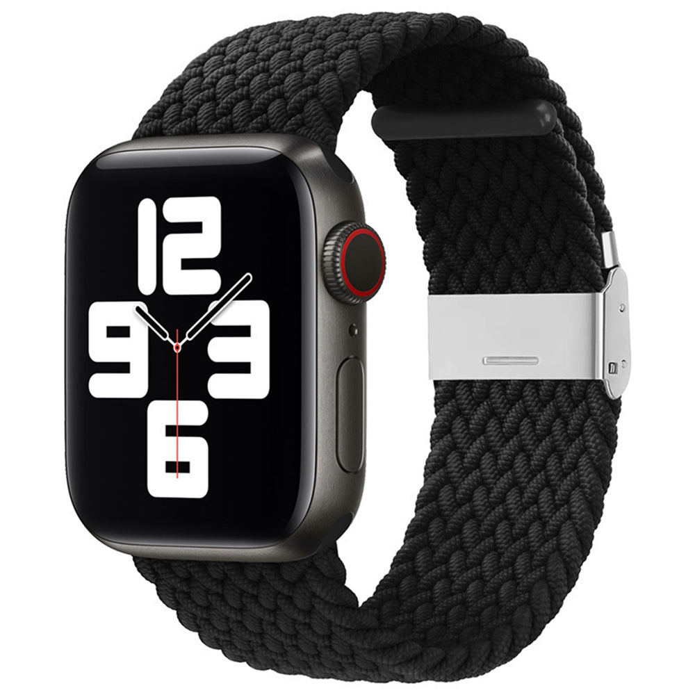 Techsuit - Watchband (W032) - Apple Watch 1/2/3/4/5/6/7/8/9/10/11/SE/SE 2/SE 3/Ultra/2/3 (42/44/45/46/49mm) - Black