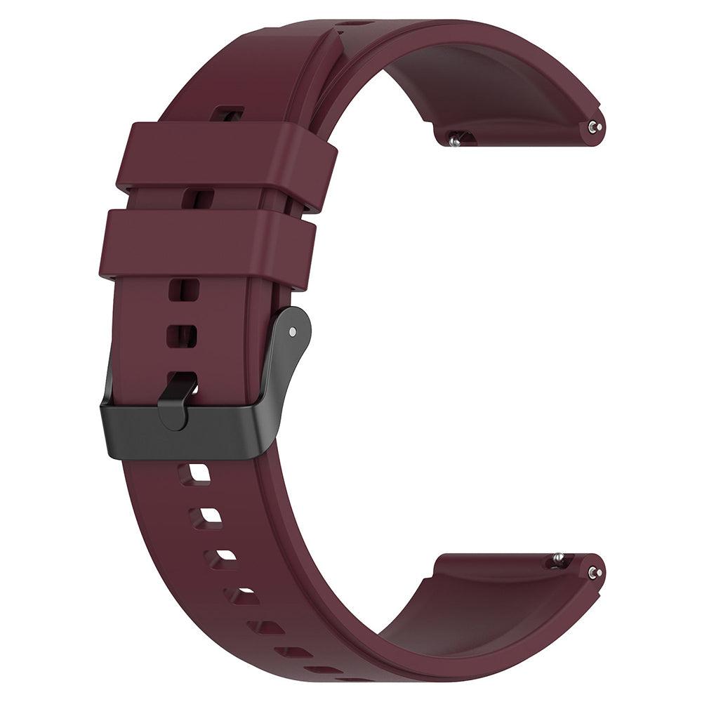 Techsuit - Watchband 20mm (W026) - Samsung Galaxy Watch 4/5/Active 2, Huawei Watch GT 3 (42mm)/GT 3 Pro (43mm) - Burgund